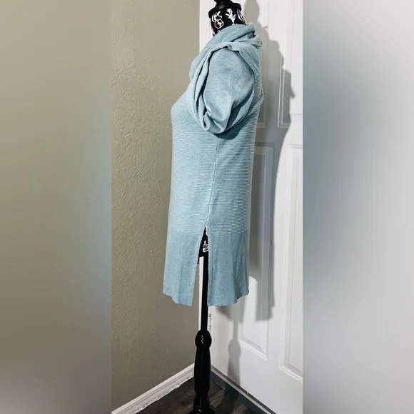 Adrienne Vittadini Turquoise Knit Cowl Neck Sweater Size S NWOT - Picture 5 of 10